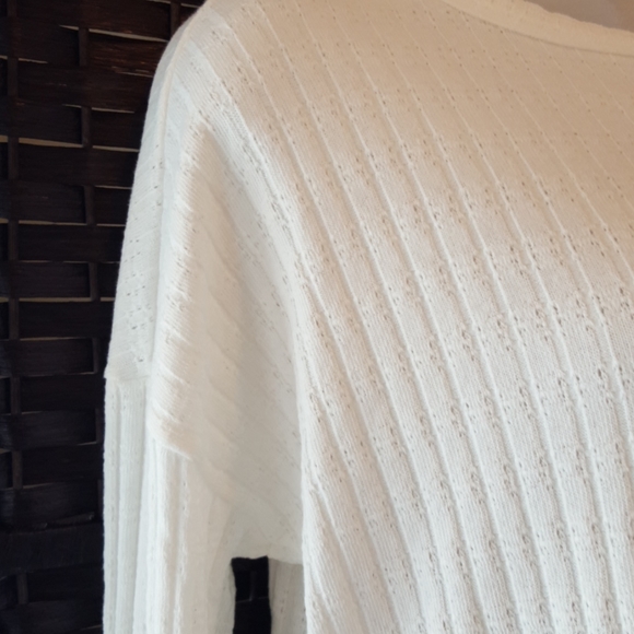 Gaze winter white knit top. M - Picture 2 of 7